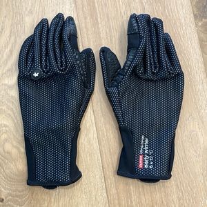 Assos early winter cycling gloves, black, size Large